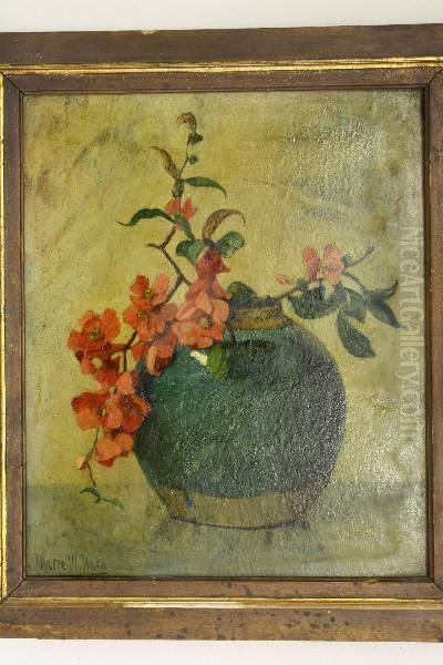 Pirus Japonica Oil Painting by Marie Vielander Hein