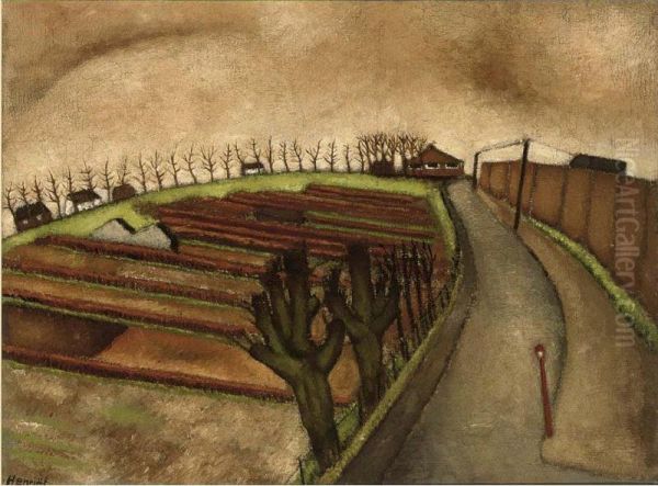 Kassen Bij Hilversum Oil Painting by Henk Henriet