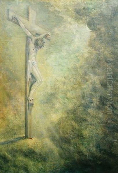 Untitled Oil Painting by Adolf Hildenbrand