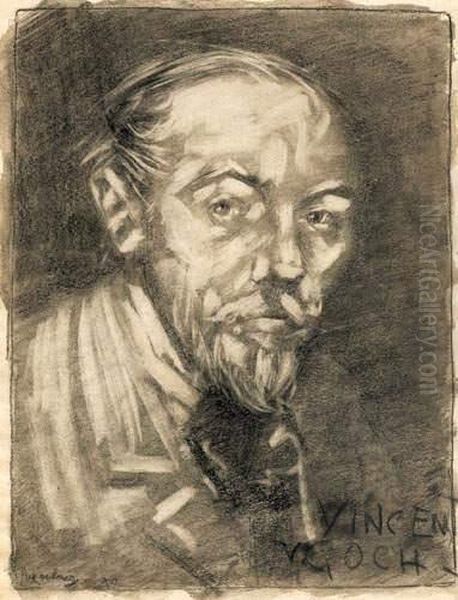 Portrait Presume De Vincent Van Gogh Oil Painting by Anton Hirschig