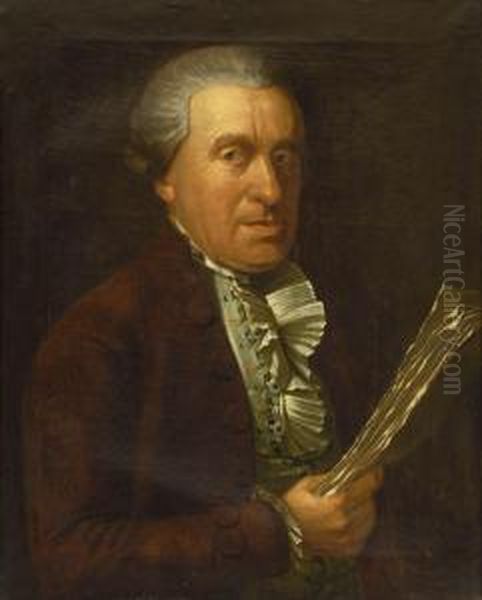 Bildnis Des Kurpfalzischen Hofkammerrates Joseph Karl Von Hennemann Oil Painting by Johann Baptist Hoechle
