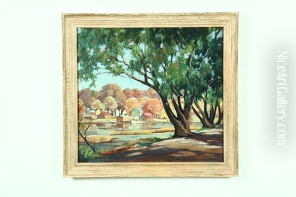 October Day Oil Painting by Carl Hoerman
