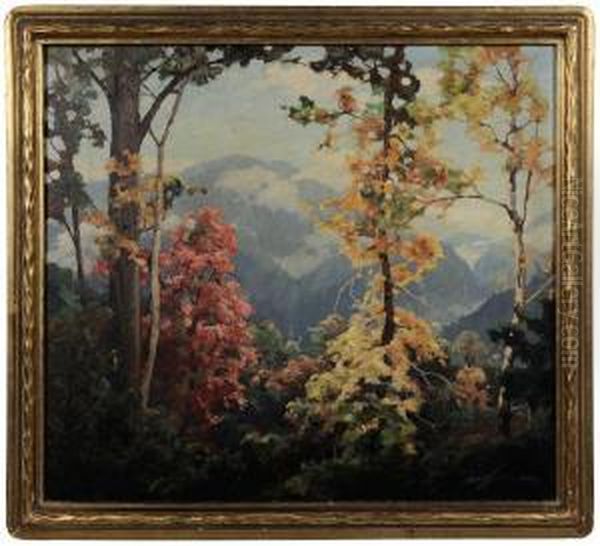 October In The Great Smokies Oil Painting by Carl Hoerman