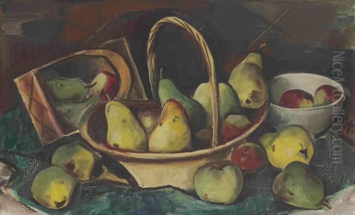 Stilleben Oil Painting by Carl Hofer
