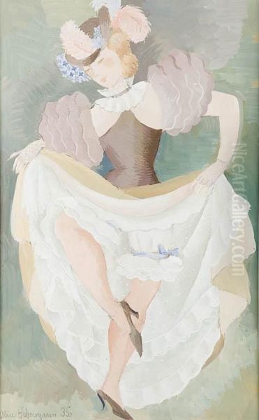 Tancerka Z Kabaretu, 1935 R. Oil Painting by Alice Hohermann