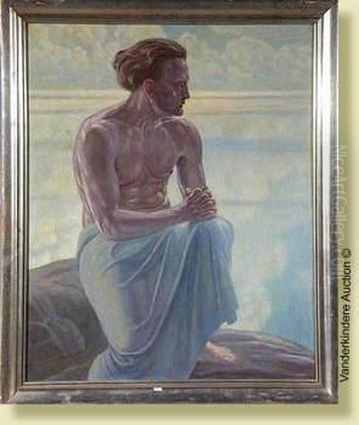 Realisme Heroique Oil Painting by Karl Holleck-Weithmann