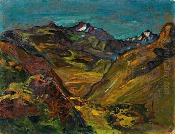 Arlberg Oil Painting by Stephanie Hollenstein