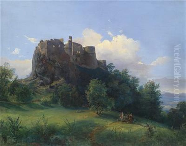 His Excellence Leopold Count Palffy Oil Painting by Joseph Holzer