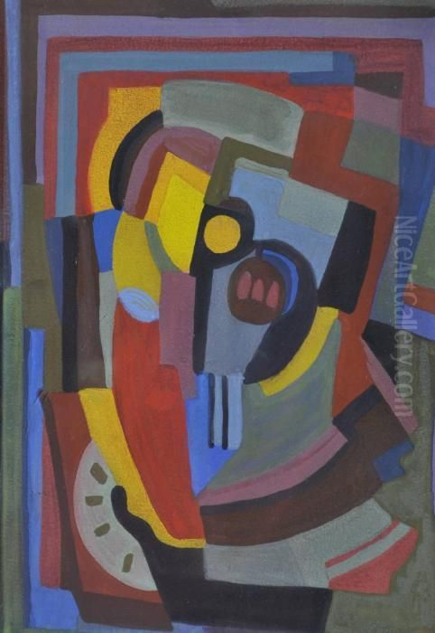 Abstract Composition Oil Painting by Evie Sydney Hone