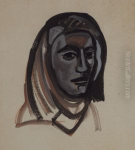 Study For Stained-glass Head