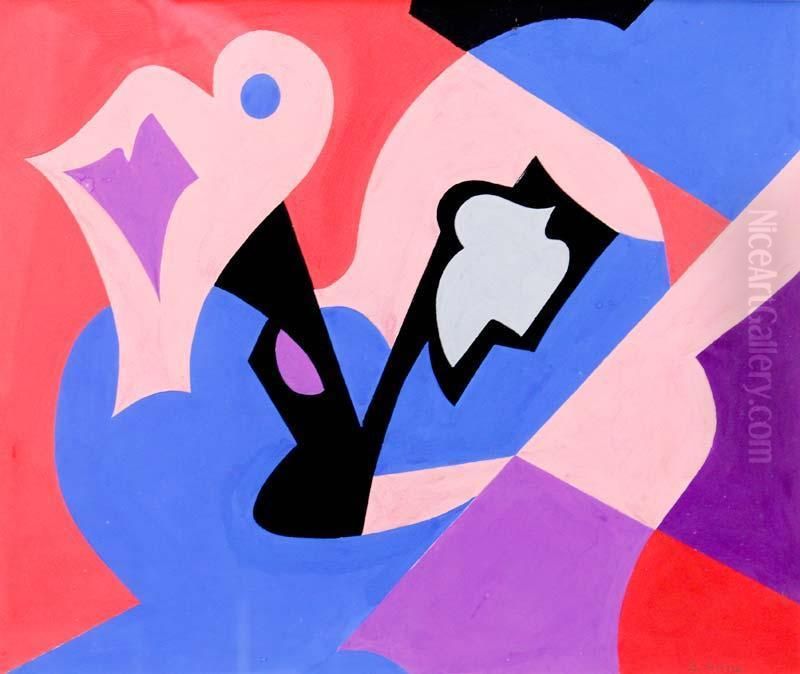 Abstract Oil Painting by Evie Sydney Hone