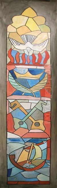 Study Iii Oil Painting by Evie Sydney Hone