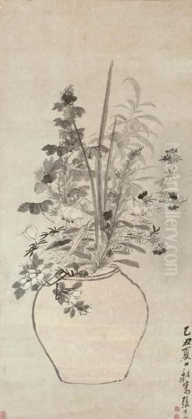 Flowers Oil Painting by Zhang Hong
