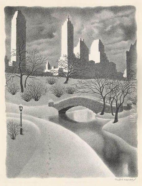 Central Park Oil Painting by Ellison Hoover