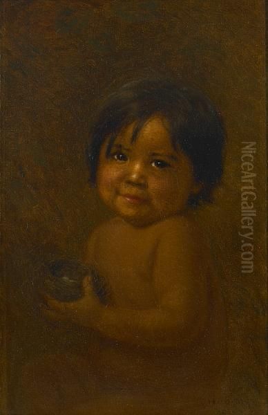 Ellen Duncan (as A Baby) Oil Painting by Grace Carpenter Hudson