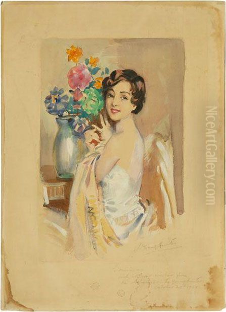 To Mimi-mo Oil Painting by John Young Hunter