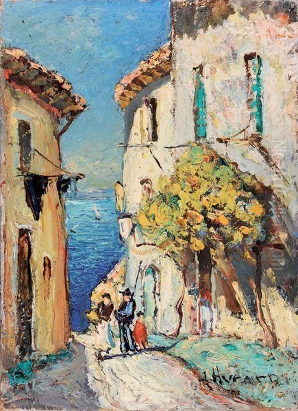 Vieille Rue A Saint Charmes Oil Painting by Joseph Hurard