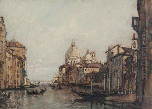 Le Grand Canal A Venise Oil Painting by Joseph Hurard
