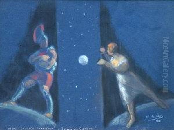 Inuite D'insister! Je Suis Er Gareme! Oil Painting by Henri-Gabriel Ibels