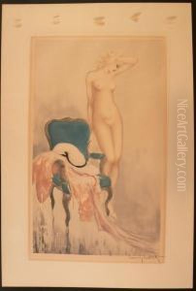 Fair Model Oil Painting by Louis Icart
