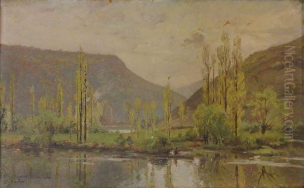 Paysage Du Doubs Oil Painting by Emile Isembart