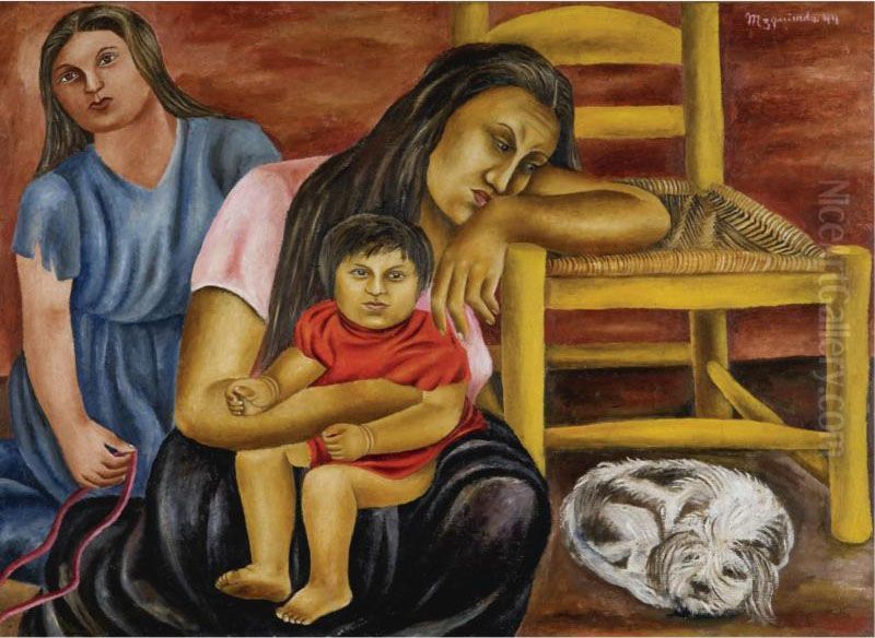Madre Proletaria Oil Painting by Maria Izquierdo