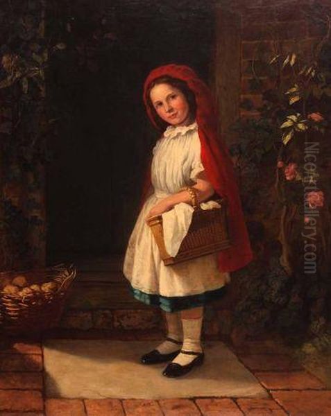 Little
Red Riding Hood Oil Painting by John Adams Jackson