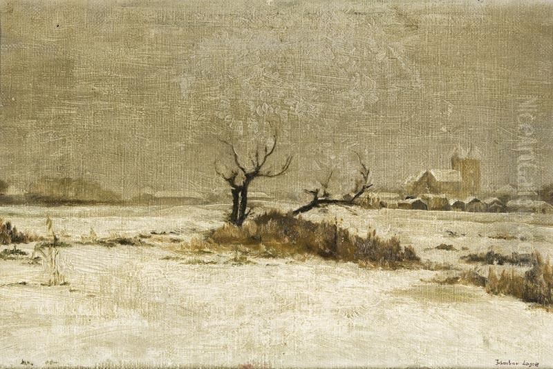 Teli Taj Oil Painting by Lajos, Louis Jambor