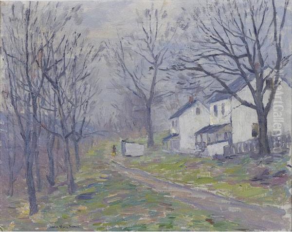 Pennsylvania Street Oil Painting by John Wells James