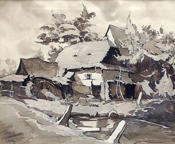 Summer House Oil Painting by Vaclav Jicha