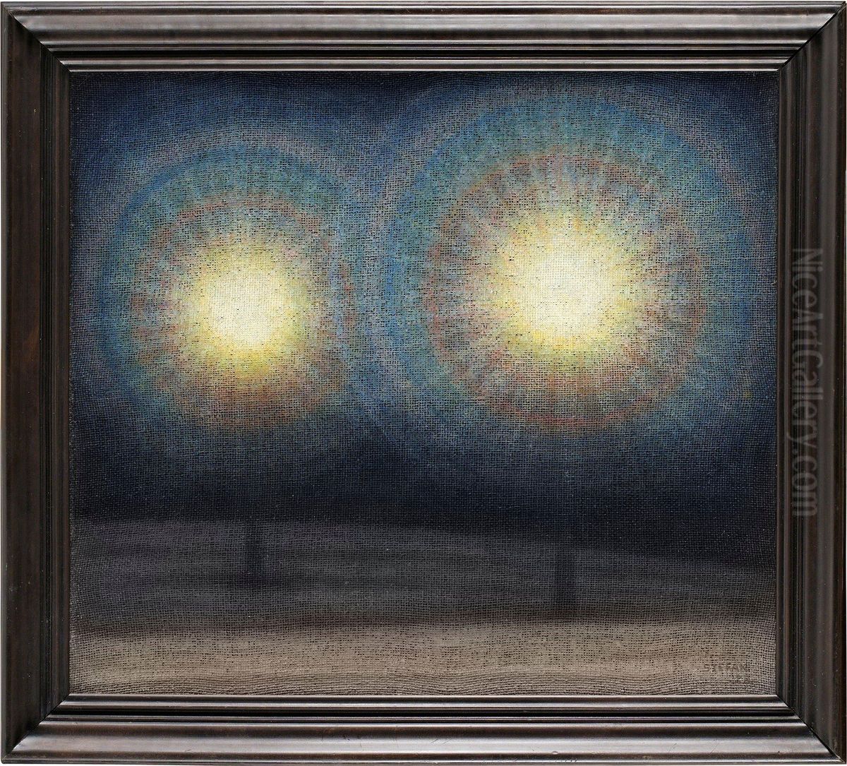 Tva Lyktor Oil Painting by Stefan Johansson