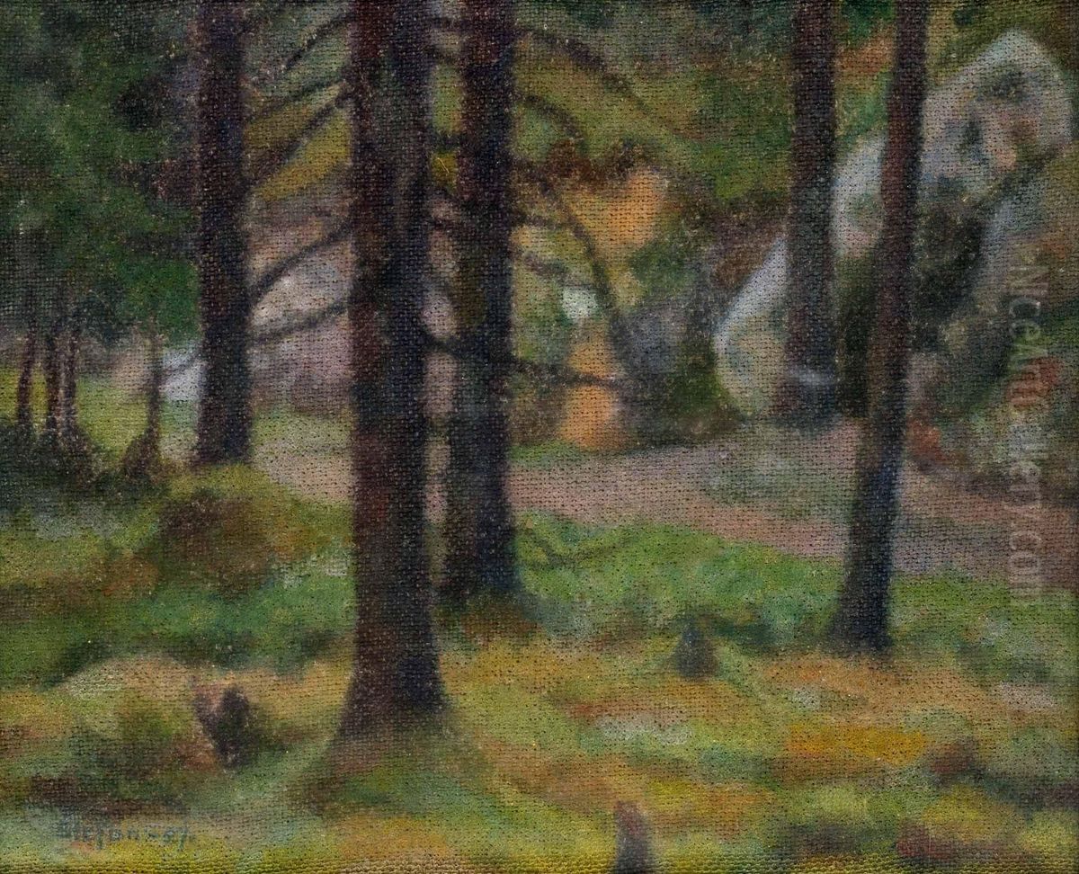 Skogsglanta Oil Painting by Stefan Johansson