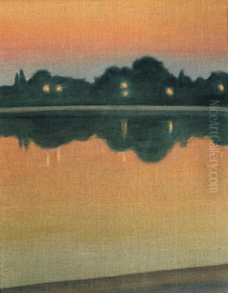 Sommarnatt (summer Night) Oil Painting by Stefan Johansson