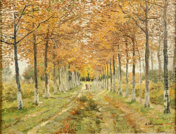 Dreve Arboree Oil Painting by Adrien Joseph Heymans