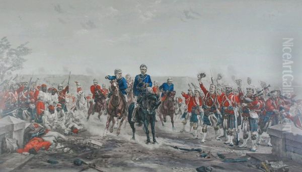 'after The Battle, Tel-el-kebir' Oil Painting by Richard Josey