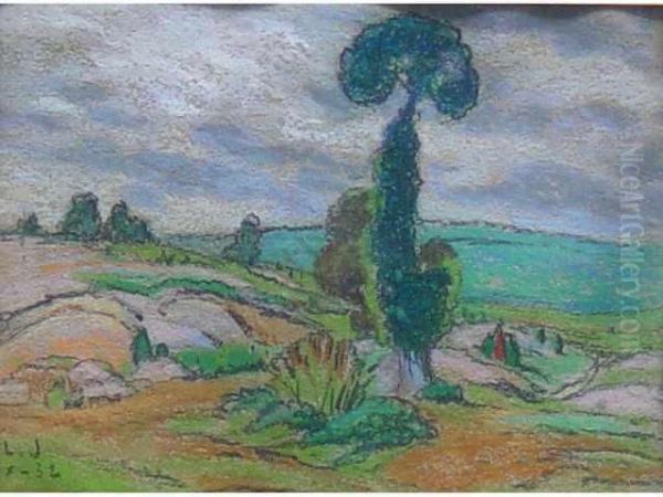  Paysagedeymoutiers  Oil Painting by Leon Jouhaud