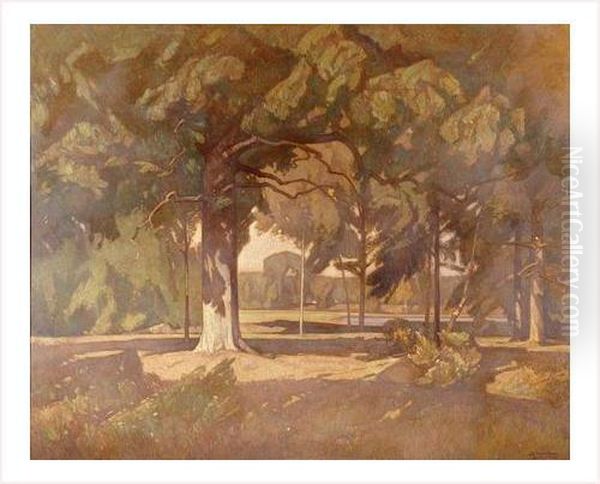 Le Parc Oil Painting by Louis Jourdan