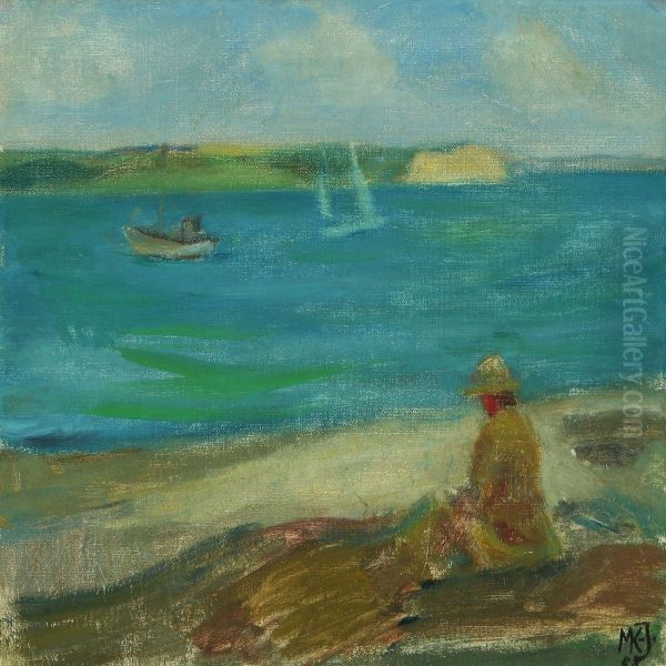 Coastal Scenery Oil Painting by Martin Kaalund-Jorgensen