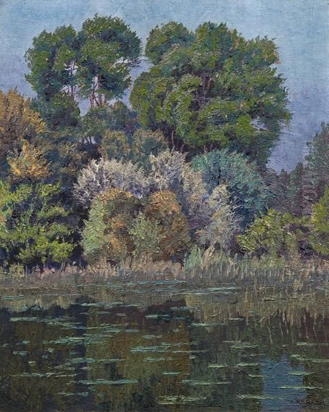Abendsonne Oil Painting by Max Kahrer