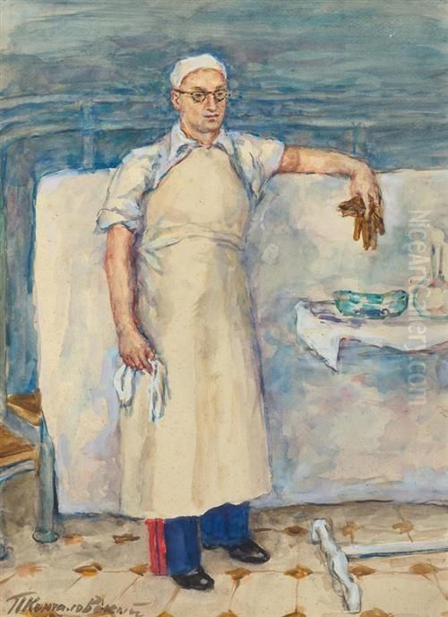 Professor Vischnevskij. Oil Painting by Peter Kantchalovskij Petrovitch
