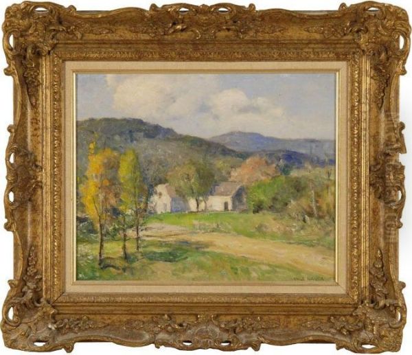 New Hampshire Farmhouse Oil Painting by William Jurian Kaula