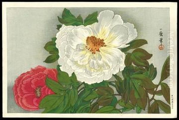 Peonies Oil Painting by Kazumaru
