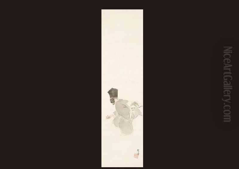 Customary Prelude Oil Painting by Kikuchi Keigetsu