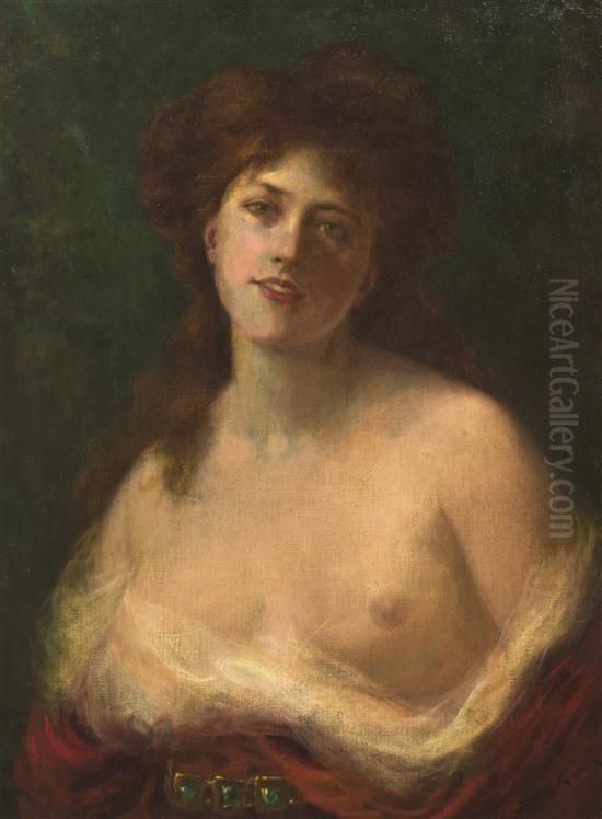 Portrait Of A Lady Oil Painting by Sydney Percy Kendrick