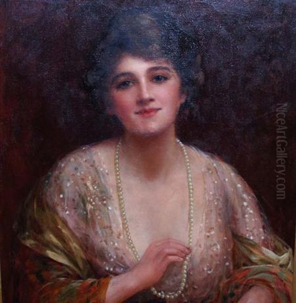 The Pearl Necklace Oil Painting by Sydney Percy Kendrick
