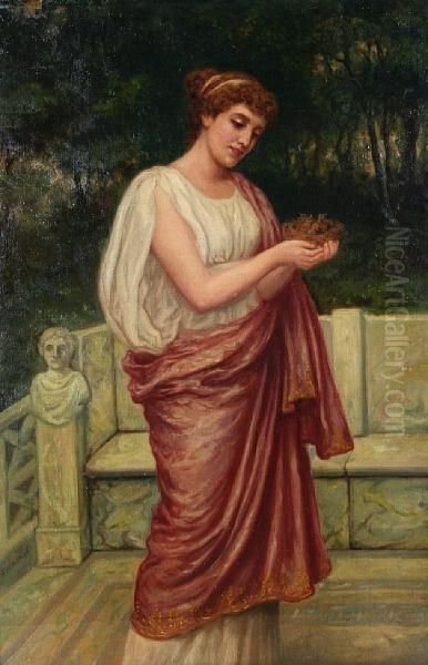 The Bird Nest Oil Painting by Sydney Percy Kendrick