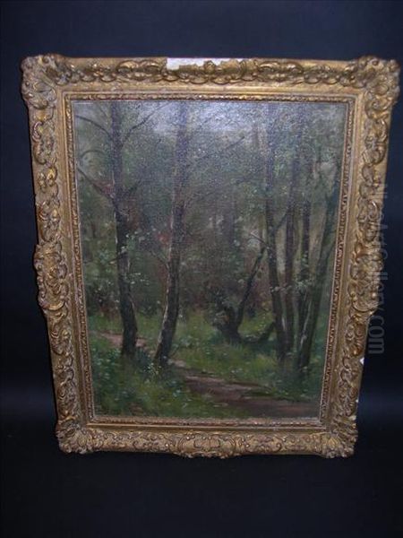 Woodland Scene Oil Painting by Sydney Percy Kendrick