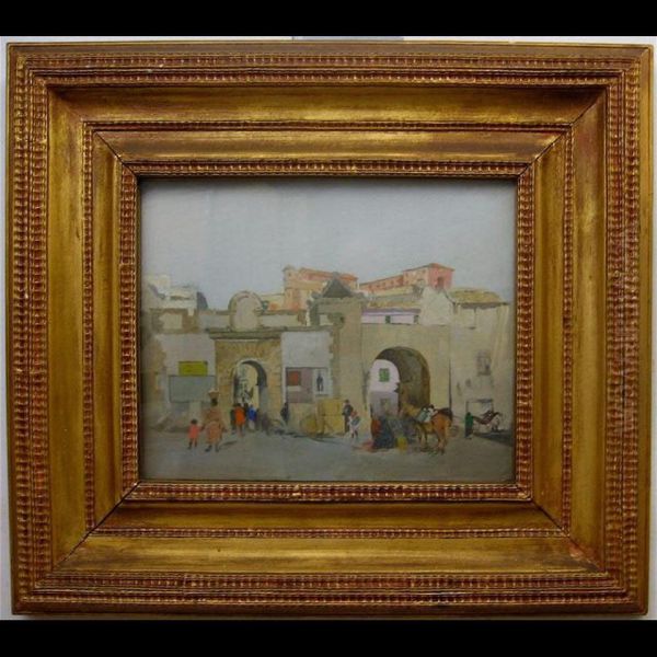 Porto Ferrajo, Elba Oil Painting by James Kerr-Lawson