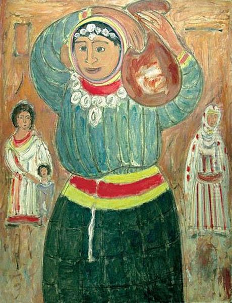 Niosaca Wode Oil Painting by Jecheskiel Dawid Kirszenbaum
