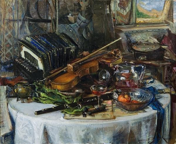 Highlights Oil Painting by Joseph A. Kleitsch